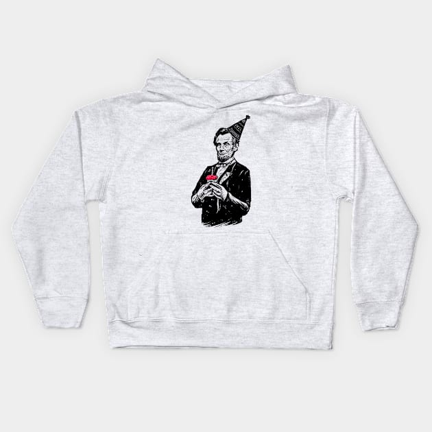 Abraham Lincoln - Happy birthday mr.president Kids Hoodie by barmalisiRTB